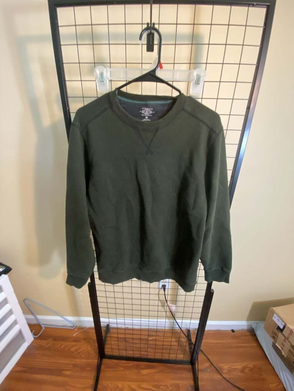 G.H. Bass & Co. Forest Green Crew Neck Pullover Sweatshirt Size M